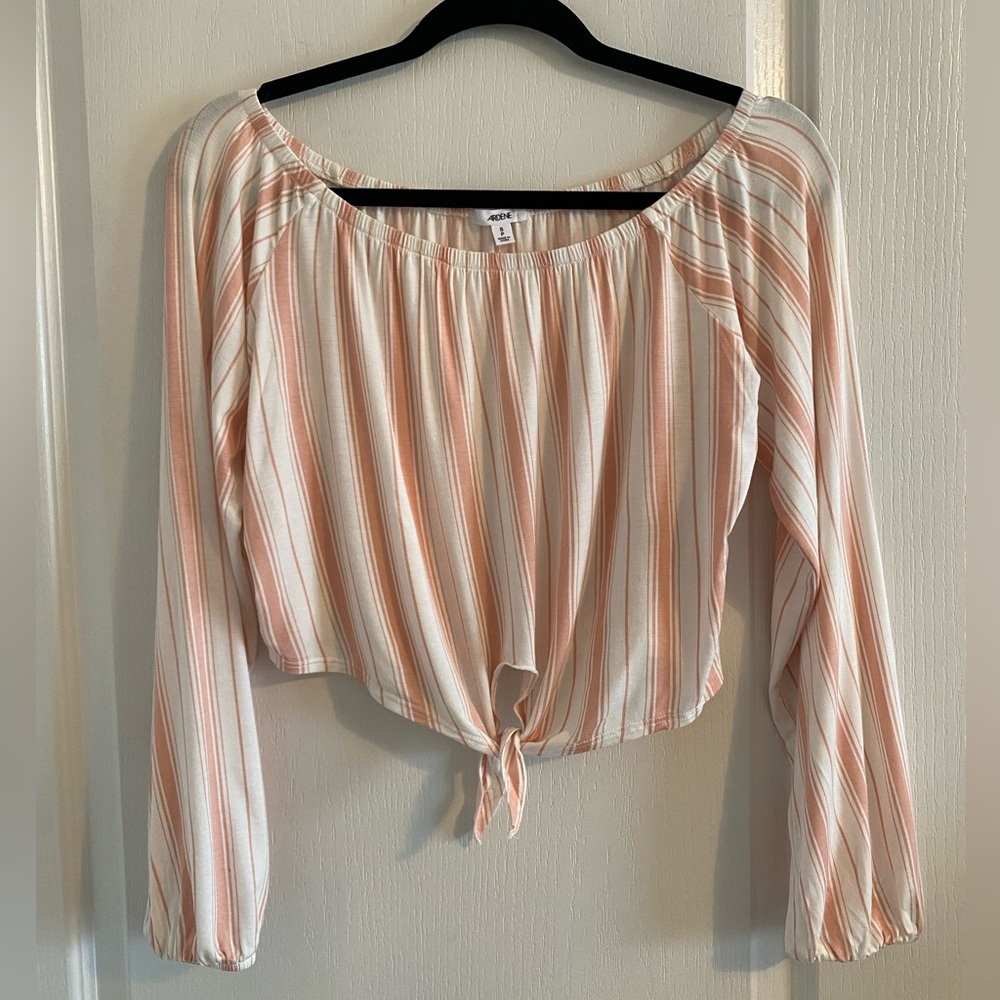Pink Stripe Crop Top